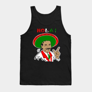 Hola Adios MF Front and Back Print Tank Top